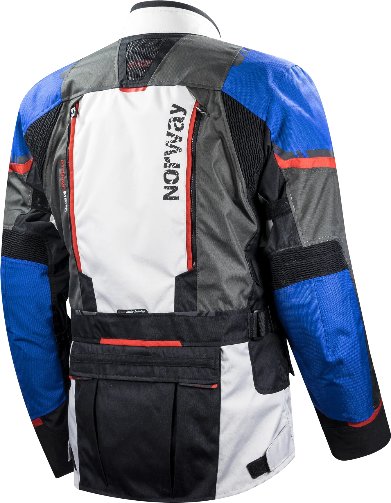 LS2 JACKET NORWAY MAN BLUE BLACK GREY RED