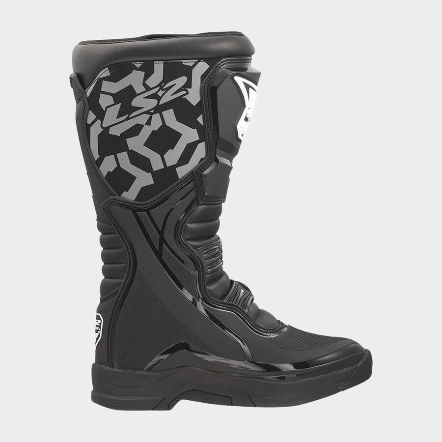 LS2 RAPTOR BLACK BOOT