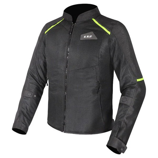 LS2 JACKET BREEZE MAN BLACK HI VIZ YELLOW