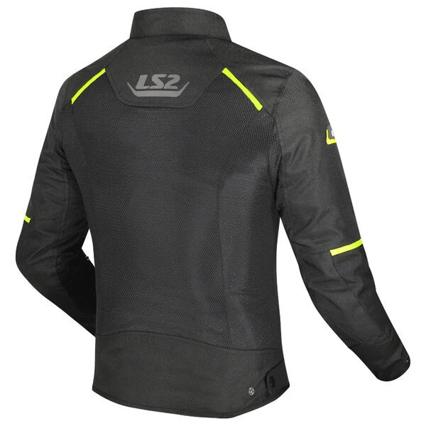LS2 JACKET BREEZE MAN BLACK HI VIZ YELLOW