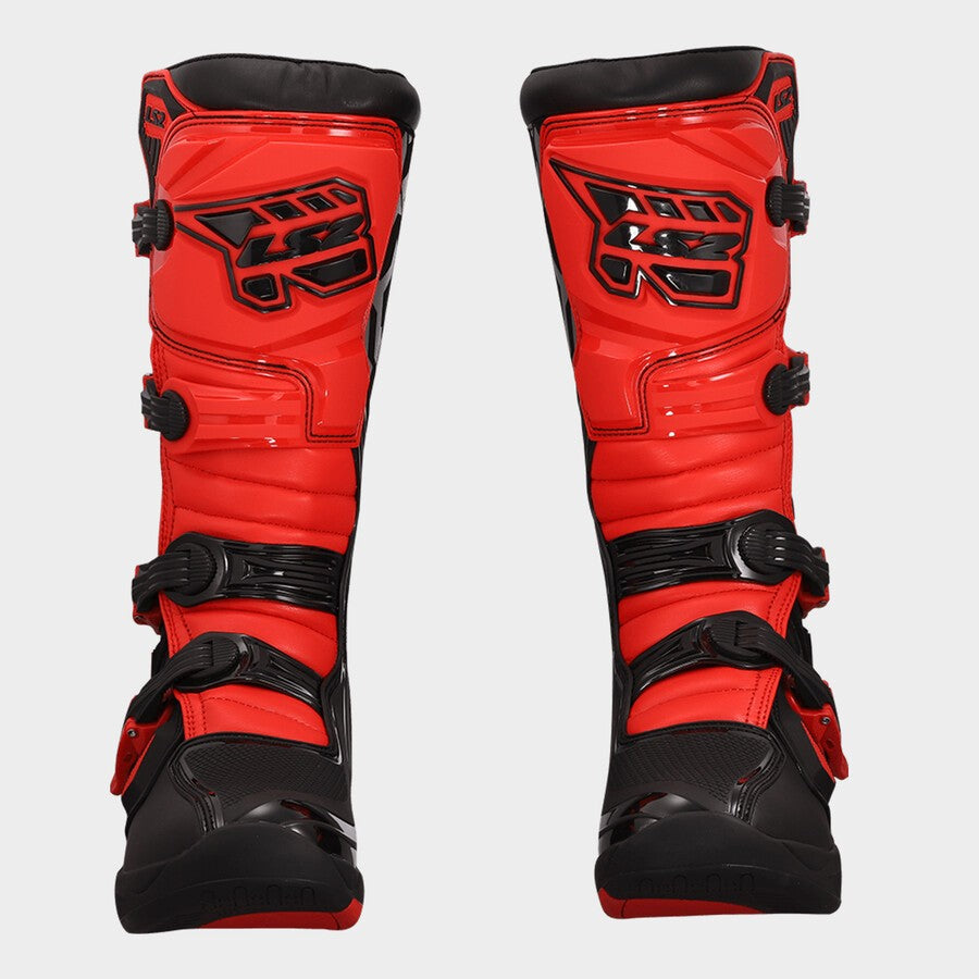 LS2 RAPTOR BLACK RED BOOT