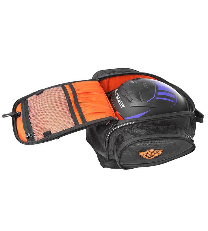 Guardian Gears Jaws Magnetic 28L Tank Bag – Secure Fit & Expandable. Rain Cover Included.