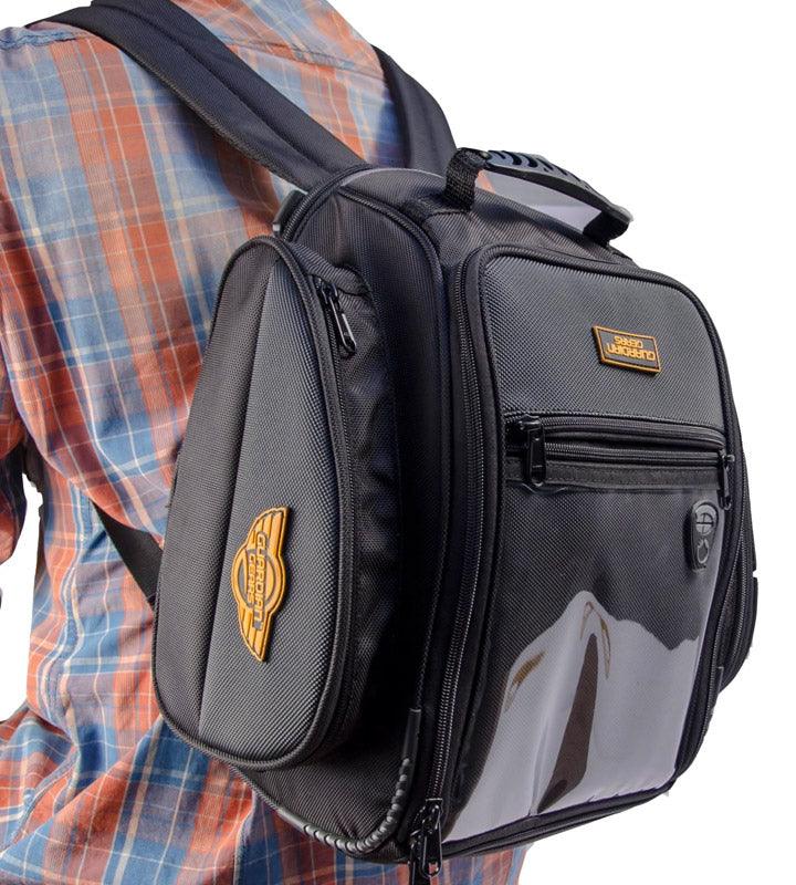 Guardian Gears Jaws Magnetic 28L Tank Bag – Secure Fit & Expandable. Rain Cover Included.