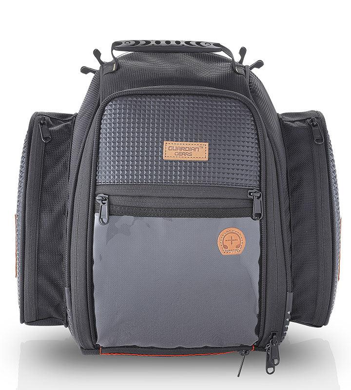 Guardian Gears Jaws Magnetic 28L Tank Bag – Secure Fit & Expandable. Rain Cover Included.