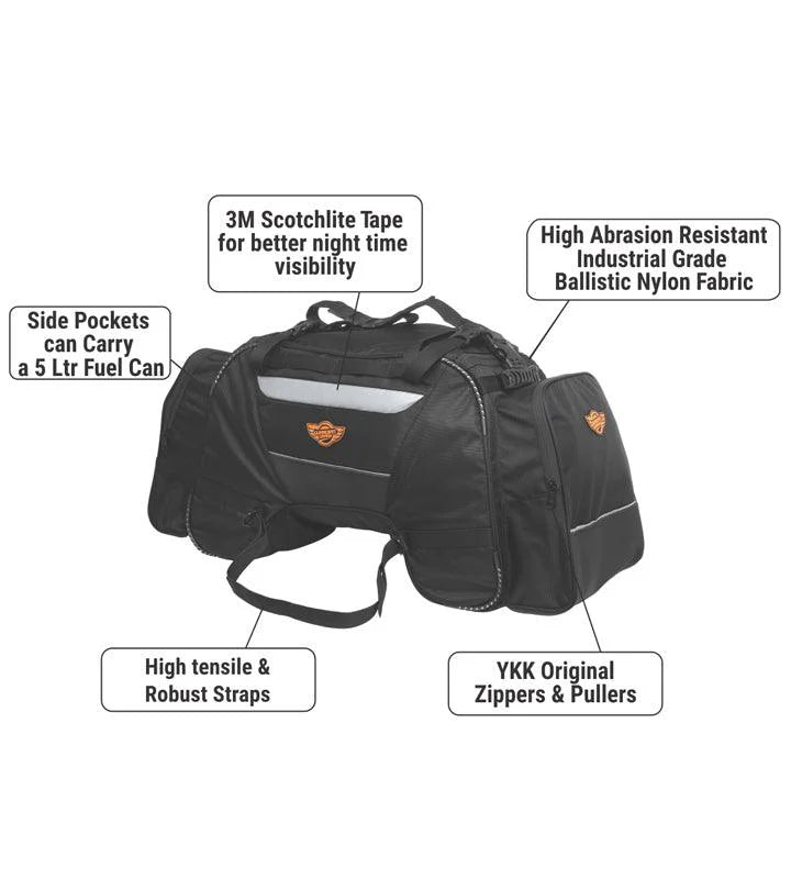 Guardian Gears Rhino 70Ltrs Tail Bag with Waterproof Rain Cover