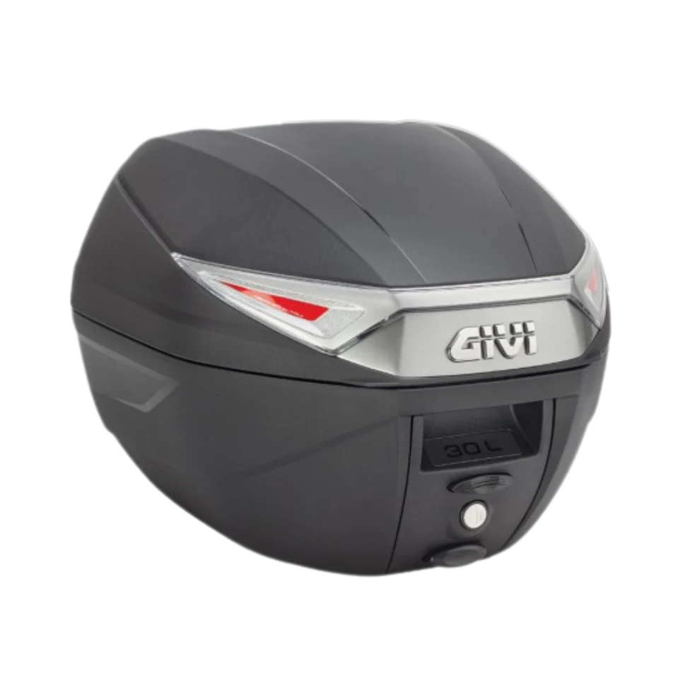GIVI 30 LTR MONO-LOCK TOP CASE WITH GREY REFLECTOR