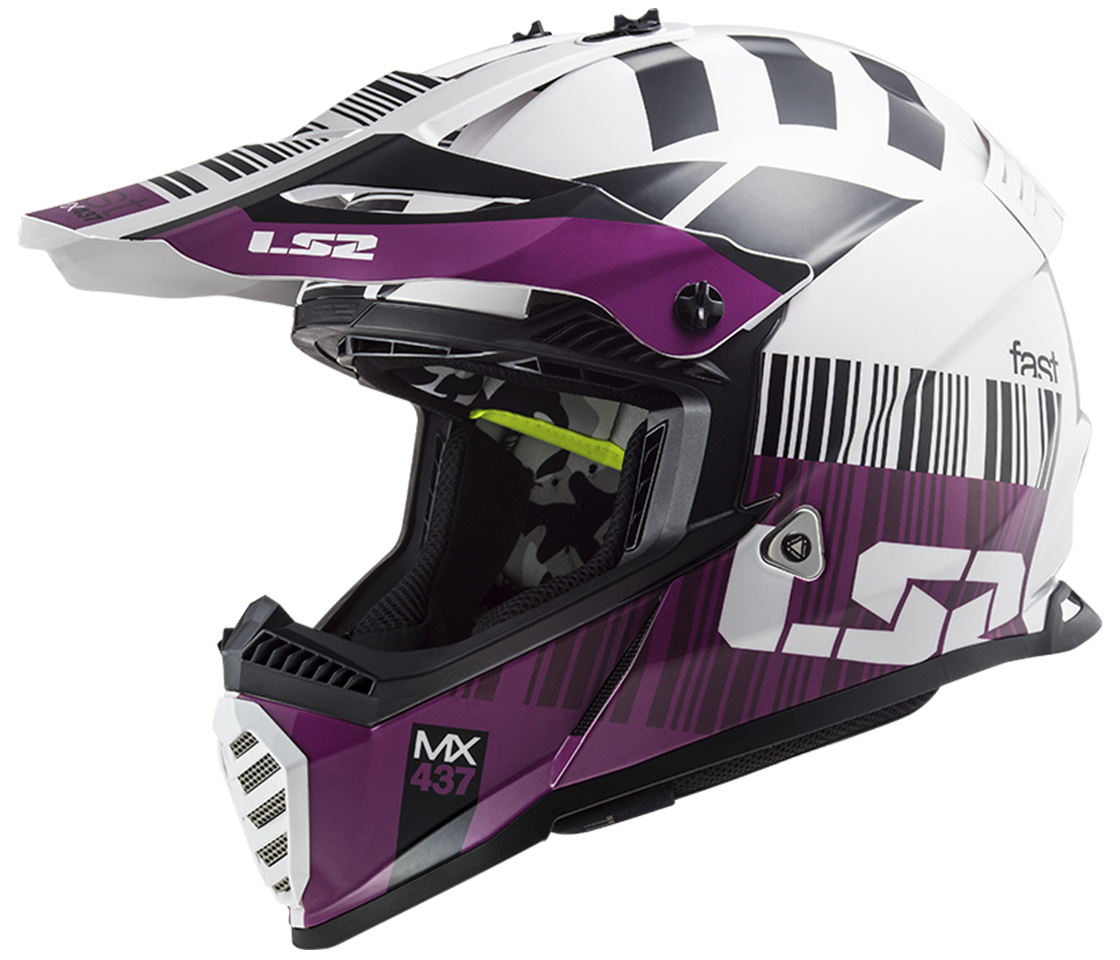 MX437 FAST EVO XCODE WHITE PURPLE
